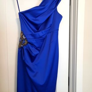 Eliza J one shoulder cocktail dress